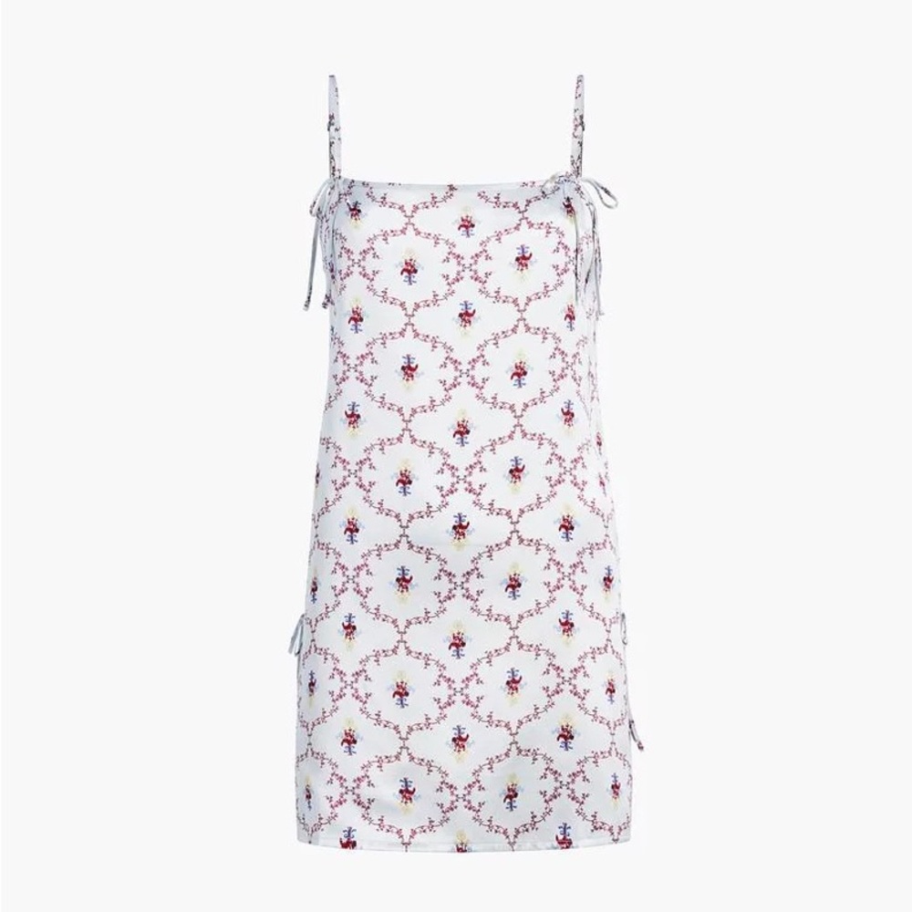 Hill House Home The Tati Silk Teddy - Pastel Trellis Sz M